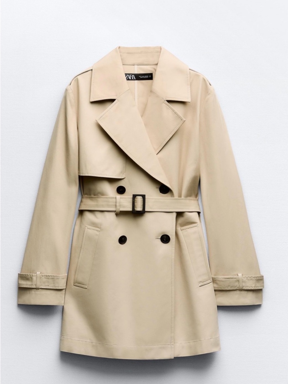Like new ZARA midi trench (fits oversized) - small
